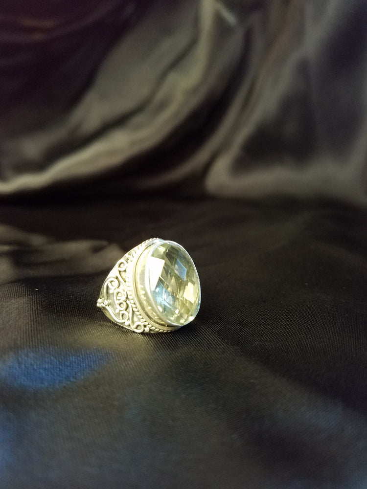 Crystal Quartz Fairy Queen Ring