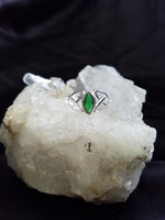 Celtic Green Quartz Ring