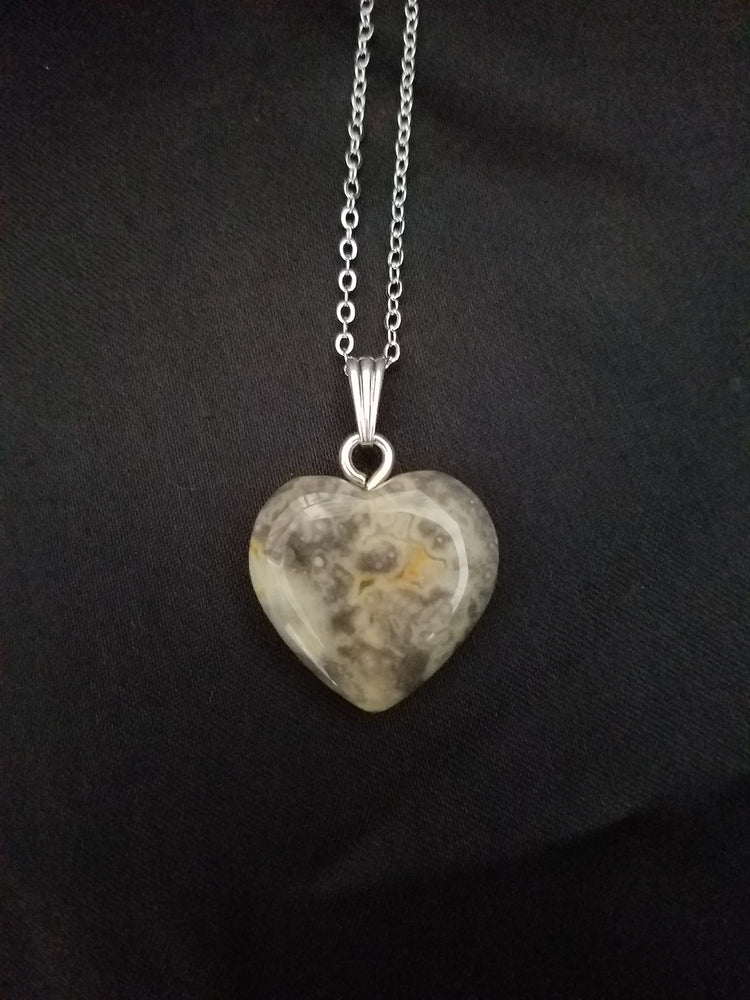 Agate Heart Necklace